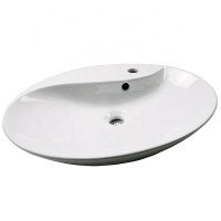 High-quality White Ceramic Chaozhou Bathroom Oval Shape Sanitary Counter Top Hand Wash Basin For Hotel Apartment