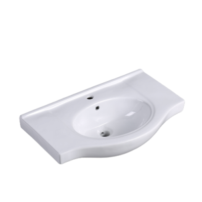 75E 75mm New modern art ceramic lavabo white cabinet wash hand basin for bathroom