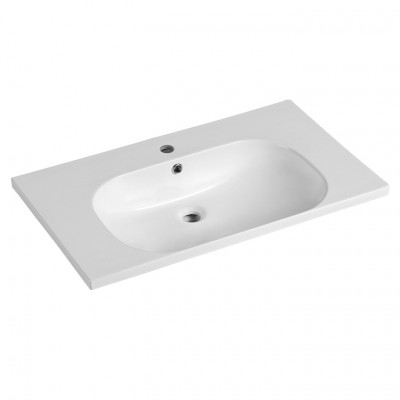 1080A High quality cabinet lavabo single hole big bowl ceramic basin for bathroom