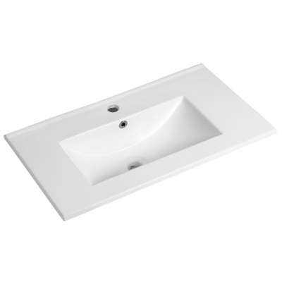 E3970 710mm Brand new white semi recessed oval modern ceramic sink bowl cabinet hand wash basin