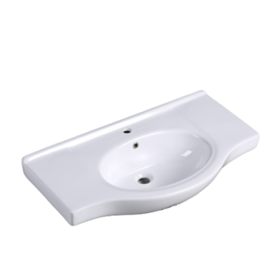 90E 900mm New modern art ceramic lavabo white cabinet wash hand basin for bathroom