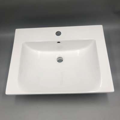 1160A High grade ceramic single hole big bowl lavabo bathroom cabinet wash hand basin