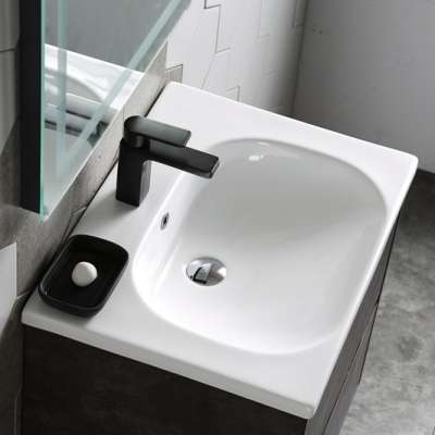 1075A High quality new style ceramic single hole big bowl basin bathroom cabinet lavabo